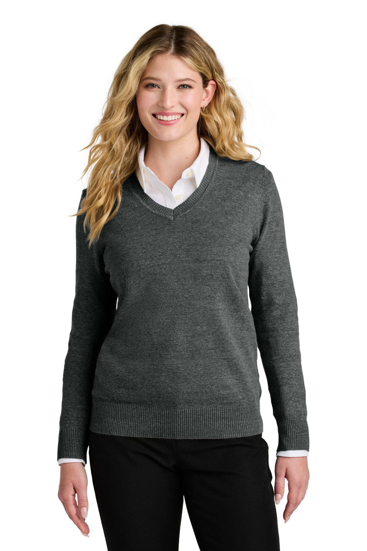 Port Authority Women's Easy Care V-Neck Sweater LSW2850 - Image 1