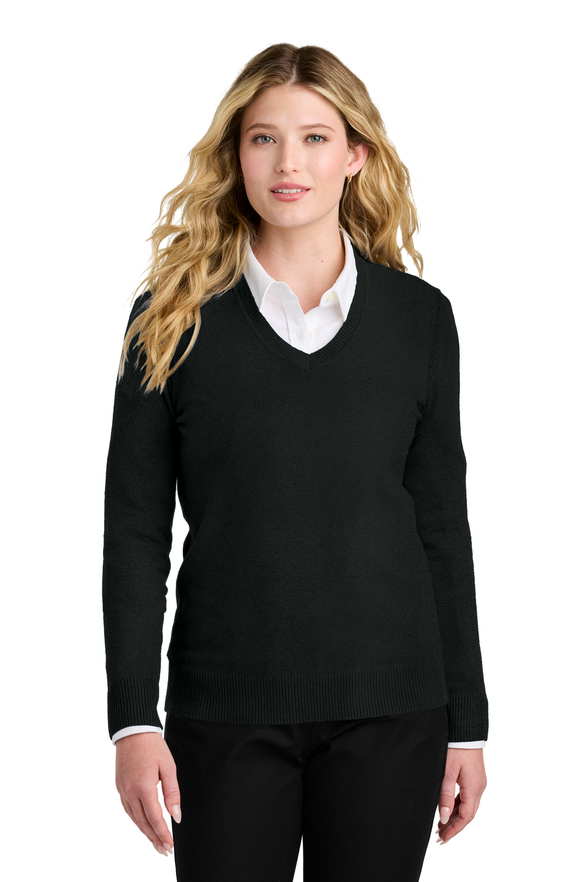 Port Authority Women's Easy Care V-Neck Sweater LSW2850 - Image 5