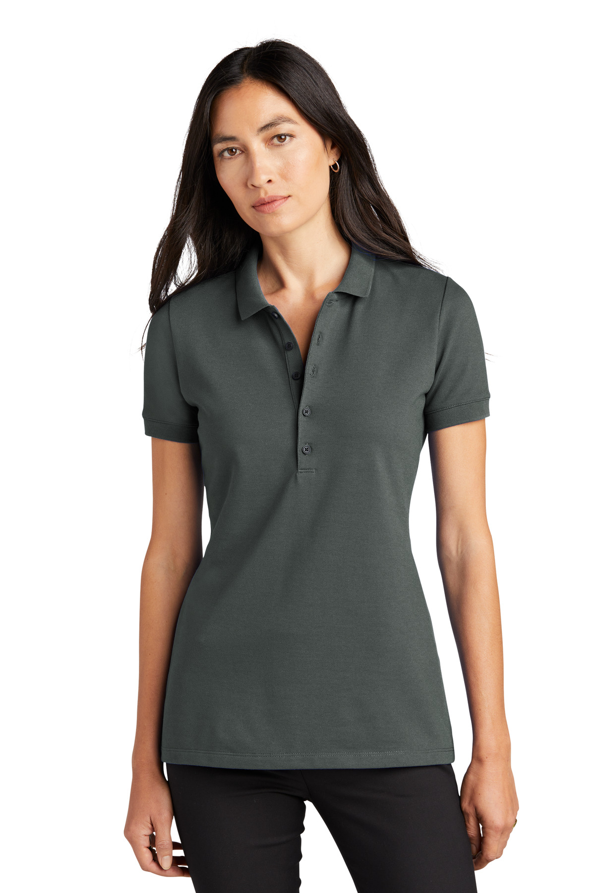 Mercer+Mettle Women's Stretch Heavyweight Pique Polo MM1001 - Image 3