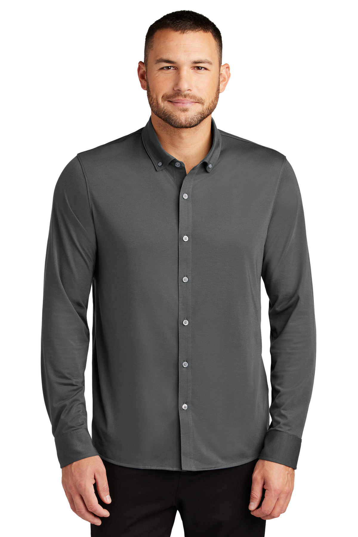 Mercer+Mettle Stretch Jersey Long Sleeve Shirt MM1018 - Image 1
