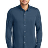 Mercer+Mettle Stretch Jersey Long Sleeve Shirt MM1018 - Thumbnail Image 7