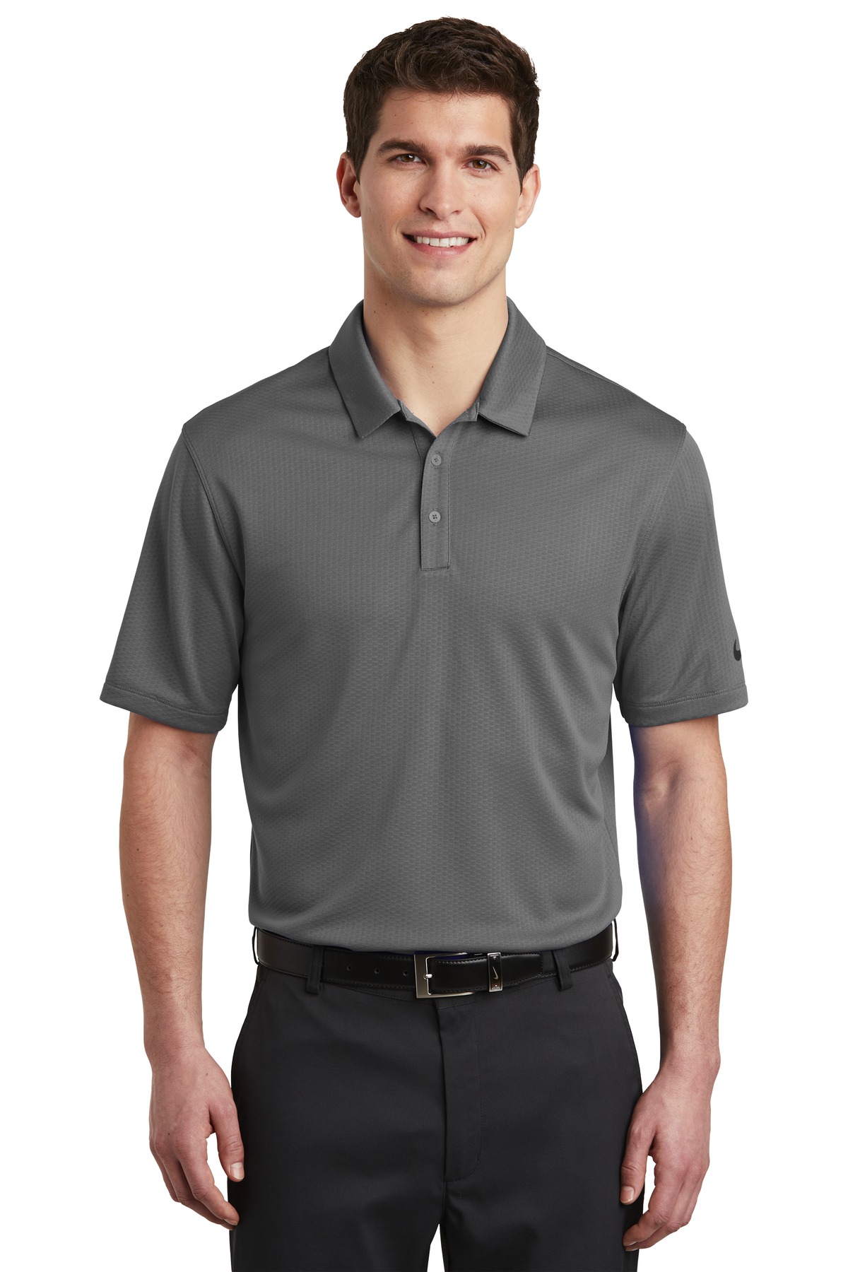Nike Dri-FIT Hex Textured Polo. NKAH6266 - Image 12