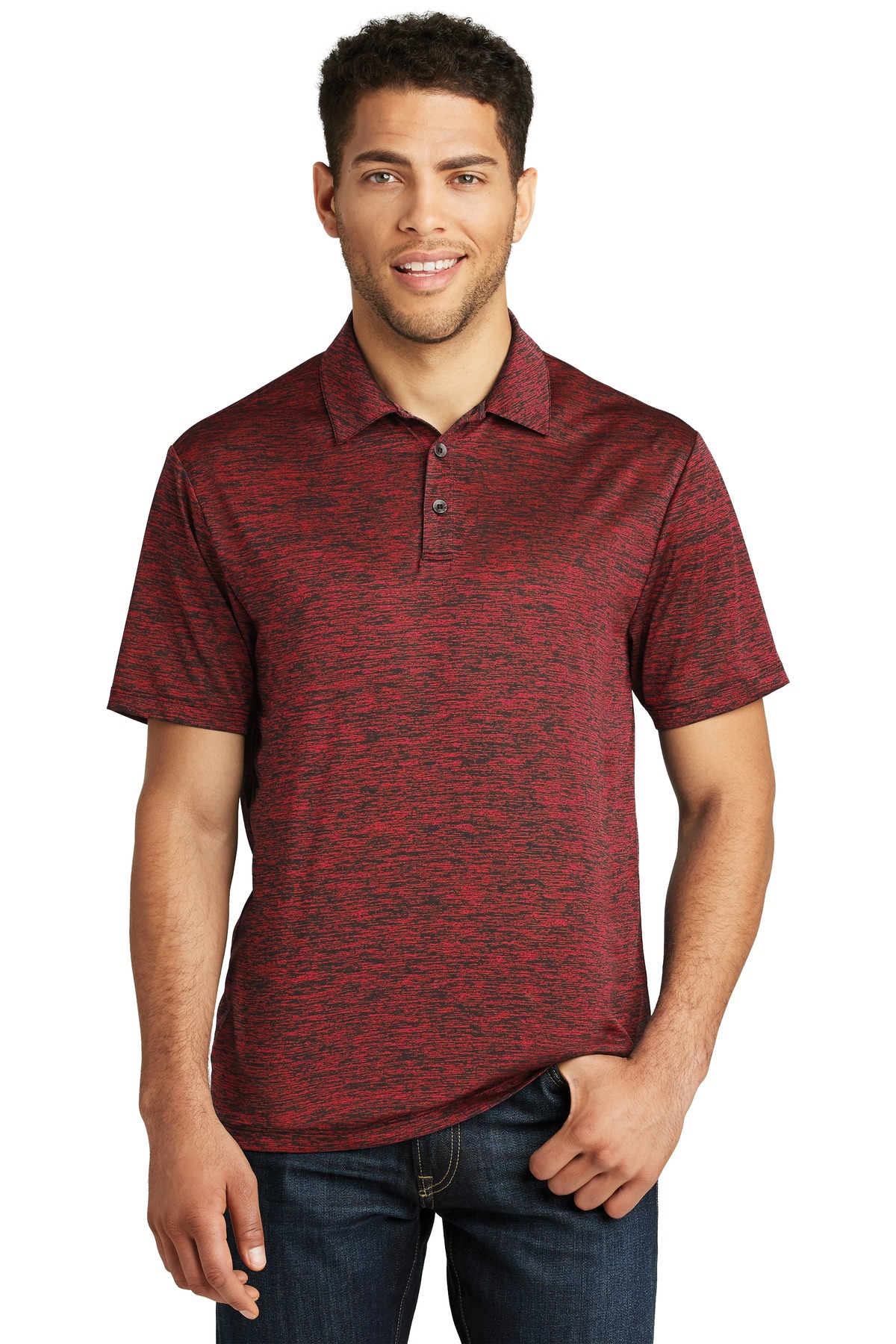 Sport-Tek  PosiCharge  Electric Heather Polo. ST590 - Image 20