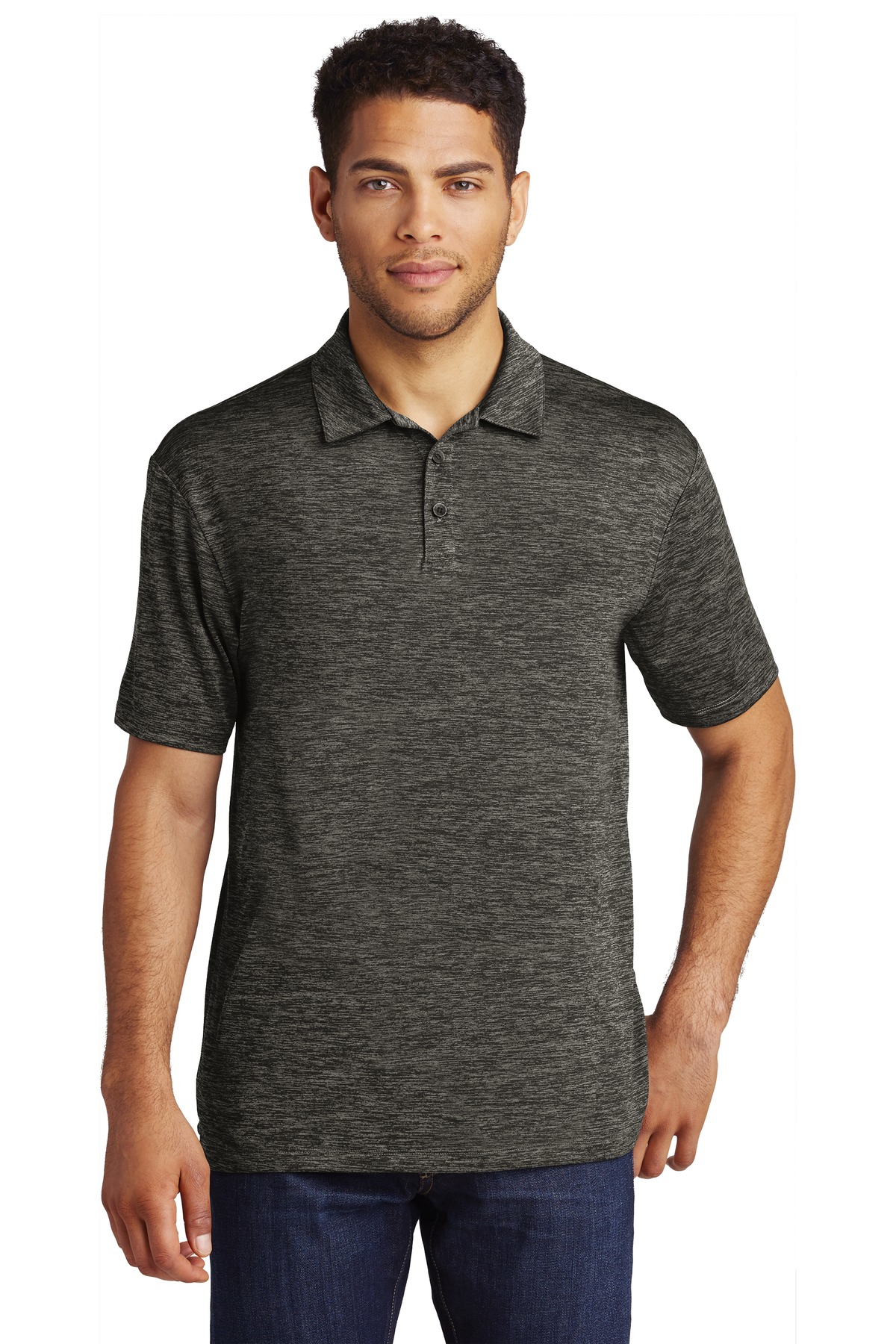 Sport-Tek  PosiCharge  Electric Heather Polo. ST590 - Image 28