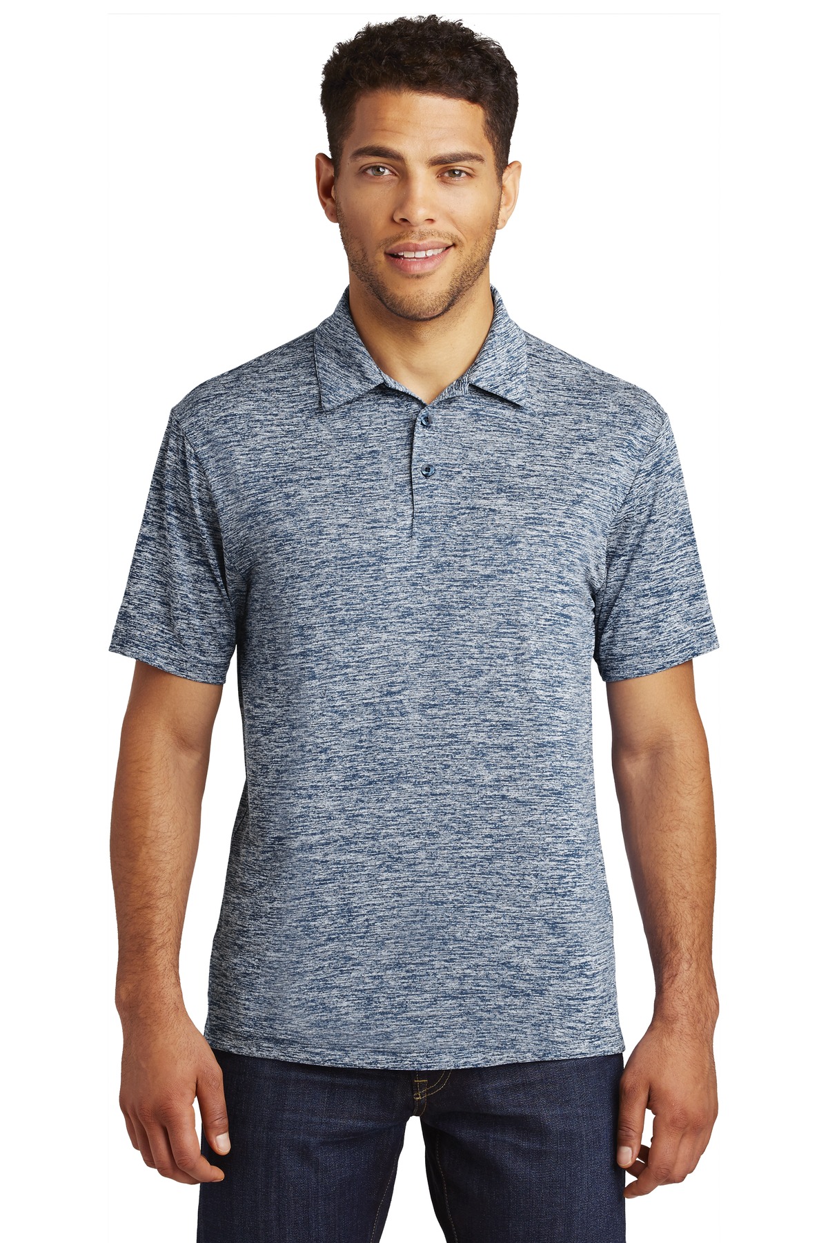 Sport-Tek  PosiCharge  Electric Heather Polo. ST590 - Image 44