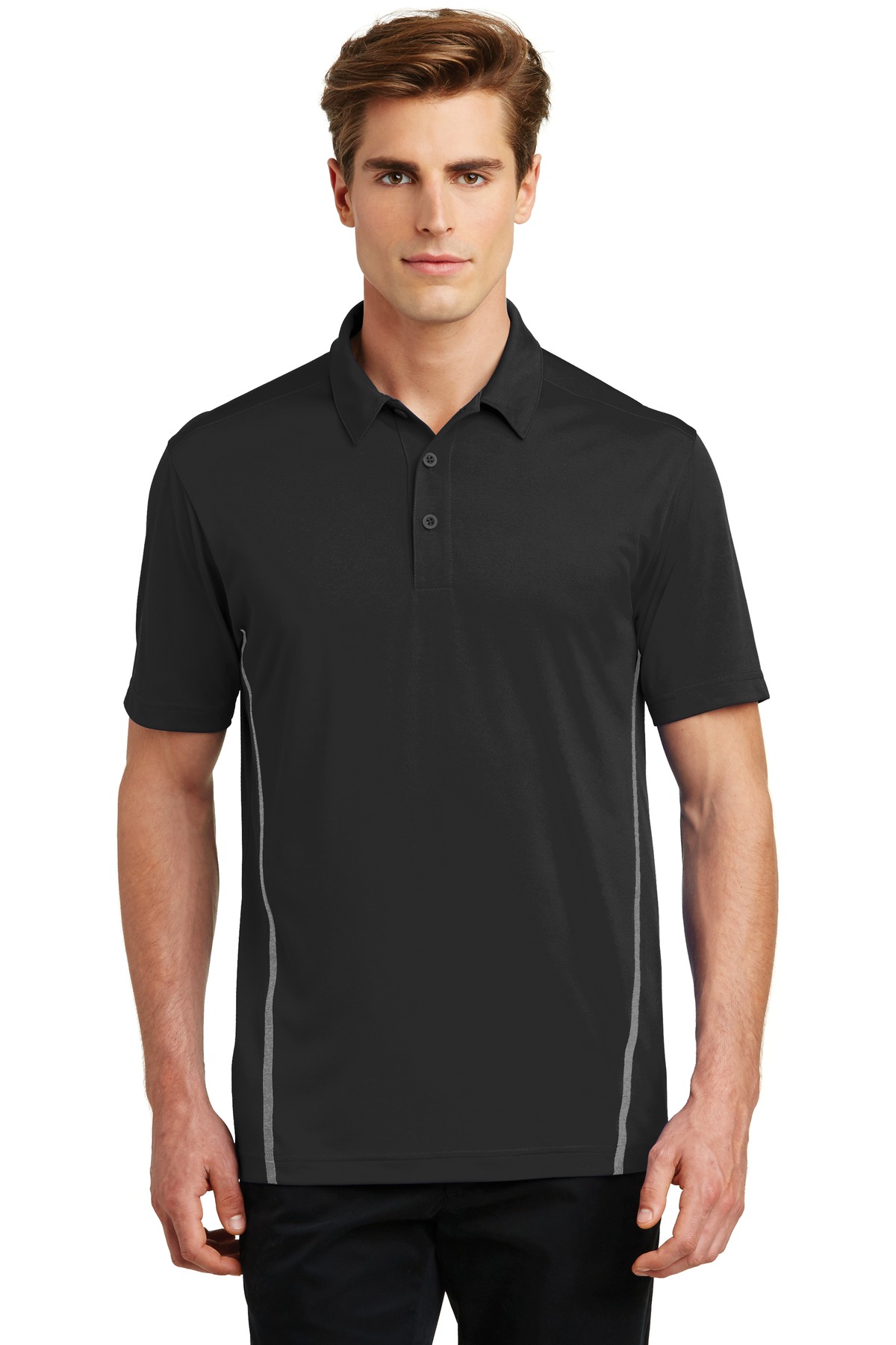 Sport-Tek Contrast PosiCharge Tough Polo. ST620 - Image 1