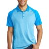 Sport-Tek  PosiCharge  RacerMesh  Raglan Heather Block Polo. ST641 - Thumbnail Image 12