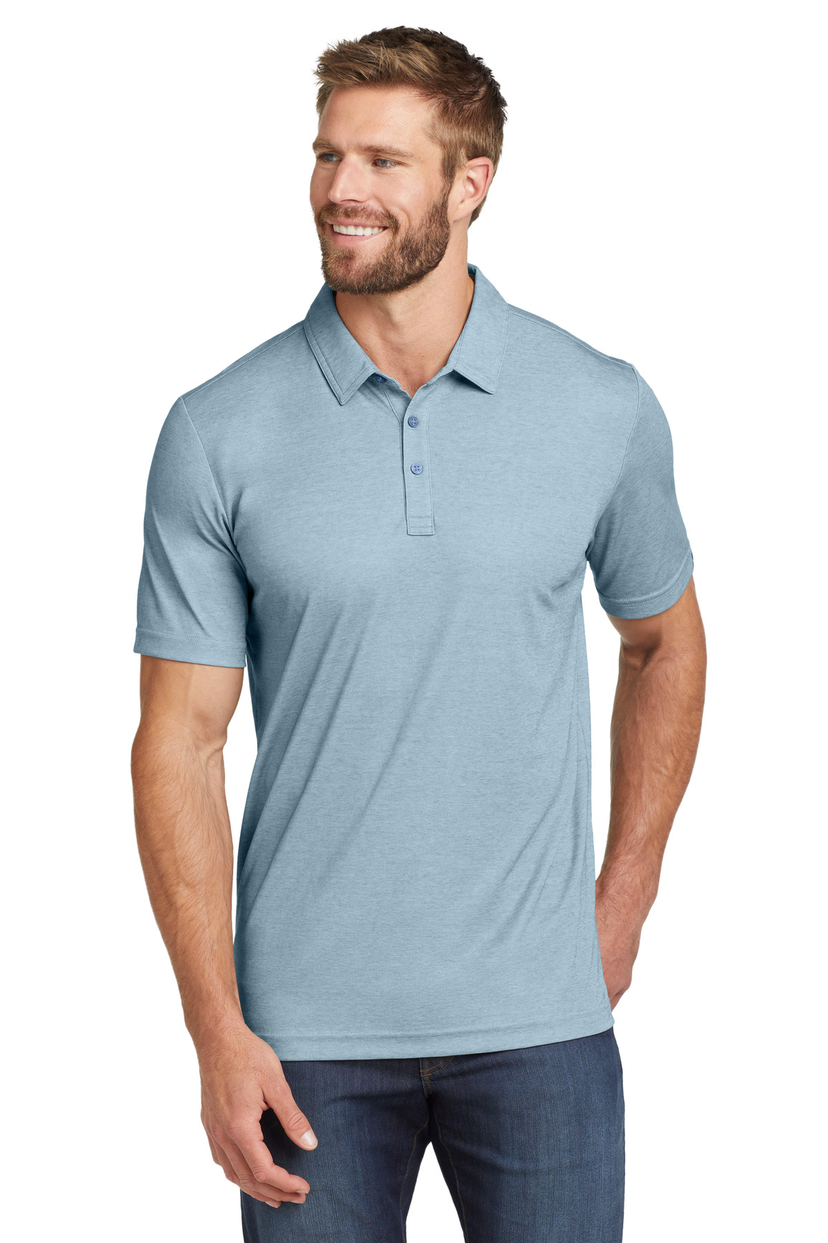 TravisMathew Oceanside Heather Polo. TM1MU412 - Image 1