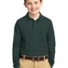 Port Authority Youth Long Sleeve Silk Touch Polo.  Y500LS - Thumbnail Image 1