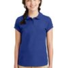 Port Authority Girls Silk Touch Peter Pan Collar Polo. YG503 - Thumbnail Image 2