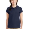 Port Authority Girls Silk Touch Peter Pan Collar Polo. YG503 - Thumbnail Image 14