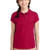Port Authority Girls Silk Touch Peter Pan Collar Polo. YG503 - Thumbnail Image 19