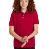 Sport-Tek Youth UV Micropique Polo YST740 - Thumbnail Image 6
