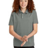 Sport-Tek Youth UV Micropique Polo YST740 - Thumbnail Image 8